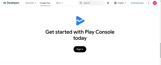 Step 1: Create a Play Console Account 