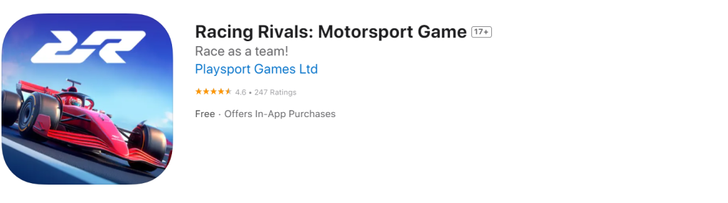 Racing Rivals - best no wifi games for iphone